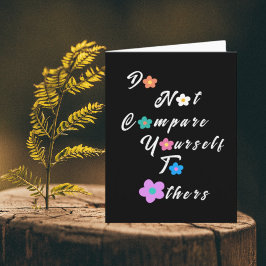 Tarjeta No compararse con otros Inspiradores