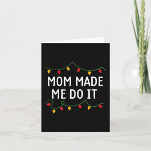 Tarjeta No comparo Navidades con ropa que me hizo mamá