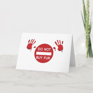 Tarjeta No comprar Pie