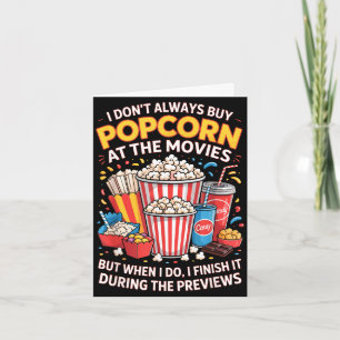 Tarjeta No compres palomitas de cine comida de película no