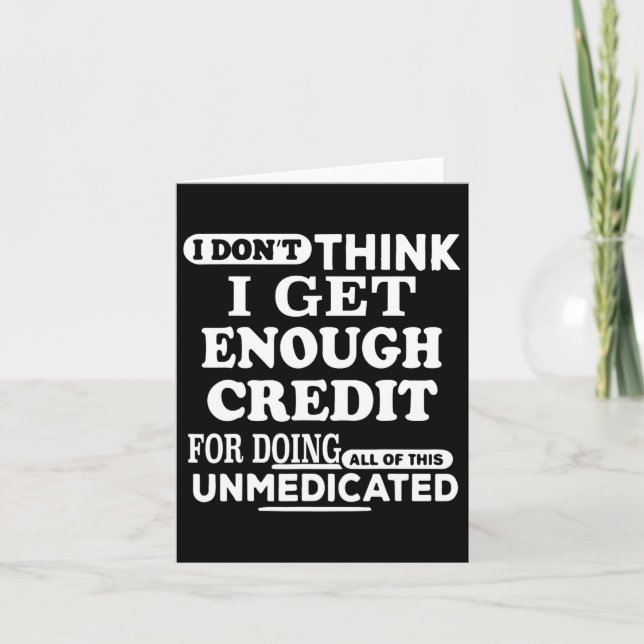 Tarjeta No creo que consiga suficientes créditos para hace (Anverso)