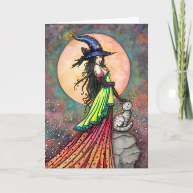 Tarjeta No dañar el arte de Halloween (Anverso)