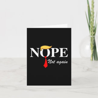 Tarjeta No De Nuevo Ropa Divertida De Trump No No De Nuevo