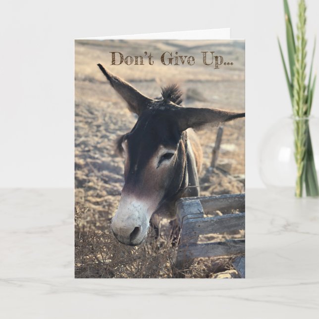 Tarjeta No dé para arriba. De motivación (Anverso)