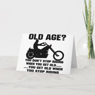 Tarjeta No dejas de andar cuando envejeces