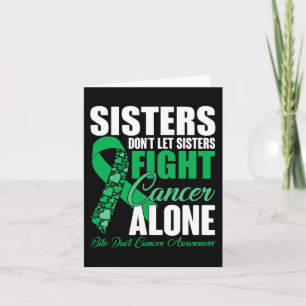 Tarjeta No dejen que las hermanas luchen solo contra el cá