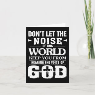 Tarjeta No dejes que el ruido de esta Pascua Cristiana Mun