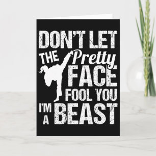 Tarjeta No Dejes Que La Cara Bonita Te Engañe Karate Taekw