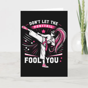 Tarjeta No Dejes que la Cola de Caballo te Engañe Chica Mu