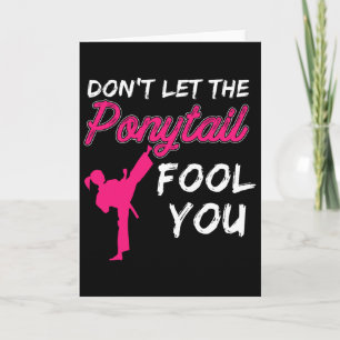 Tarjeta No Dejes Que La Cola De Caballo Te Engañe Mujeres 