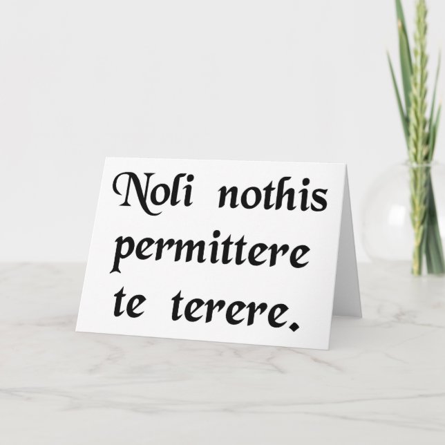 Tarjeta No dejes que los bastardos te bajen. (Anverso)