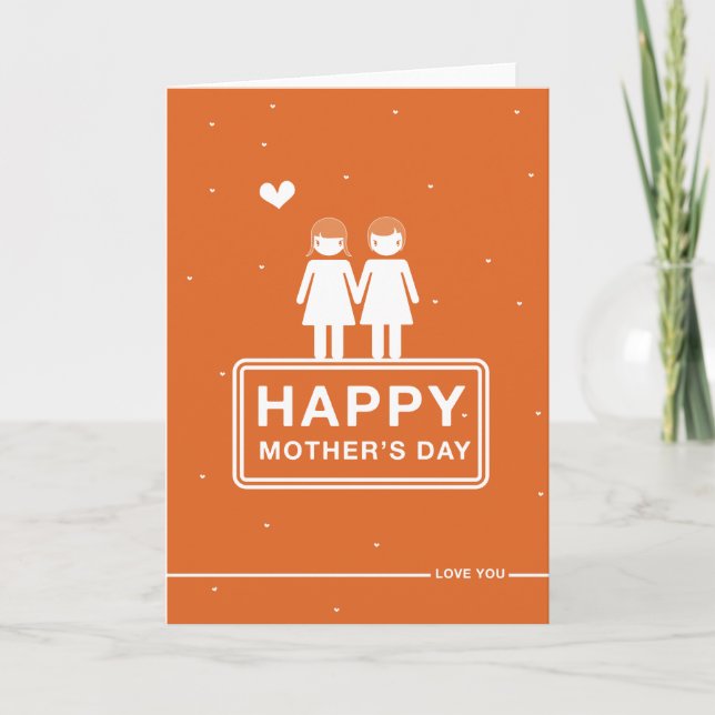 Tarjeta No derecho del "tarjeta día de madre" del diseño (Anverso)