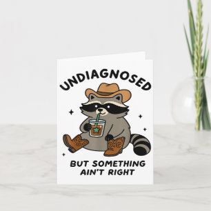 Tarjeta No diagnosticado Pero Algo No Está Bien Vaquero Ma