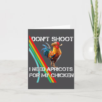 Tarjeta No disparo necesito pollo al albaricoque