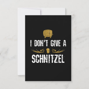 Tarjeta No doy a Schnitzel Oktoberfest Bier