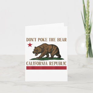 Tarjeta No echen la camiseta de la república de Bear Calif