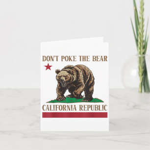 Tarjeta No echen la camiseta de la república de Bear Calif