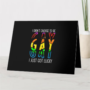 Tarjeta No Elegí Ser Gay Solo Tuve Suerte Orgullo M