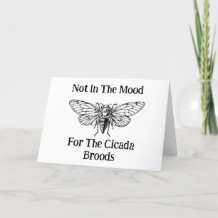 Tarjeta No En El Ánimo De La Cicada