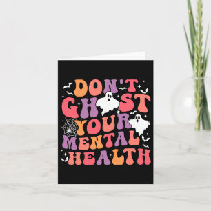 Tarjeta No engaña a su Pegatina de Salud Mental