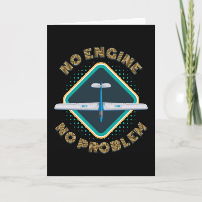Tarjeta No Engine No Problem Glider (Anverso)