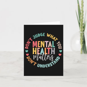 Tarjeta No Entiendes La Salud Mental Como Conciencia