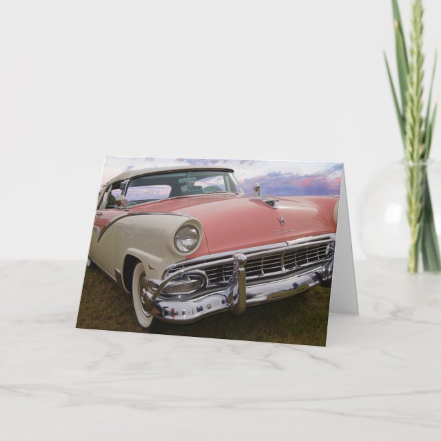 TARJETA NO ERES VIEJO, ERES CLÁSICO CUMPLEAÑOS DE AUTO (Anverso)