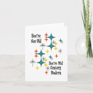 Tarjeta No eres viejo, eres las estrellas modernas de medi