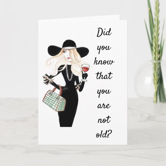 TARJETA NO ERES "VIEJO" ERES "RETRO" (Anverso)