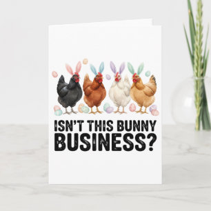 Tarjeta ¿No es divertido este asunto de conejos de Pascua