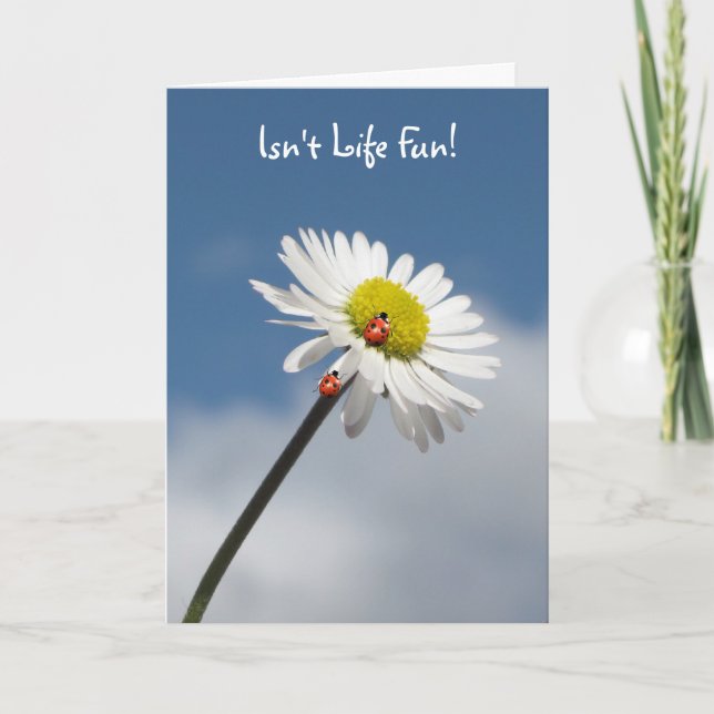 Tarjeta No es divertido vivir (Anverso)