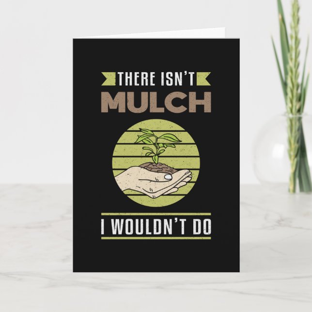 Tarjeta No es gracioso el paisaje de Mulch (Anverso)