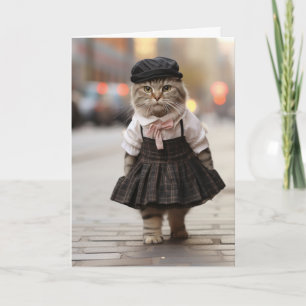 Tarjeta No es lo mismo sin ti Gato saludo