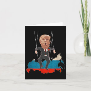 Tarjeta No es mi presidente - Donald Trump es un títere ru