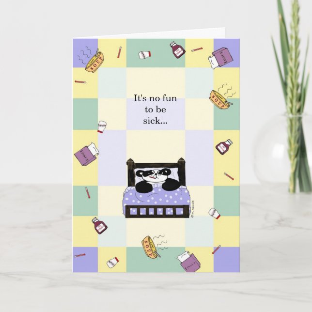 Tarjeta No es ninguna diversión que está enferma - consiga (Anverso)