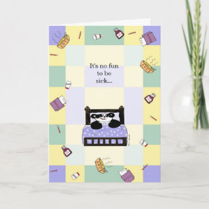 Tarjeta No es ninguna diversión que está enferma - consiga