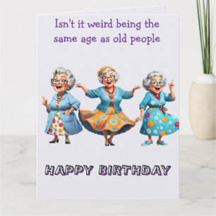 Tarjeta ¿No es raro... cumpleaños personalizado?