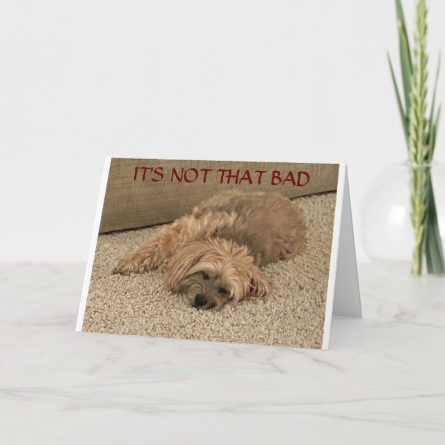 TARJETA **NO ES "TAN" MALO HACERSE MÁS VIEJO** (Anverso)