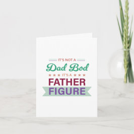 Tarjeta No es un cuerpo de papá, es una tipografía de figu