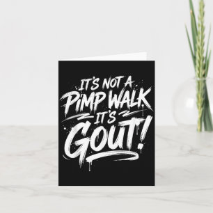 Tarjeta No Es Un Paseo Es Gota Humor Divertido Anciano Hum