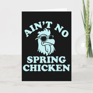 Tarjeta No es un pollo de primavera Diseño divertido