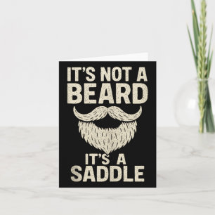 Tarjeta No Es Una Barba, Es Una silla - Graciosa Cita Para