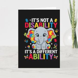 Tarjeta No Es Una Discapacidad Es Una Habilidad Diferente 