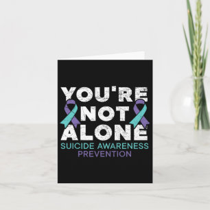Tarjeta No estás sola en la prevención del suicidio