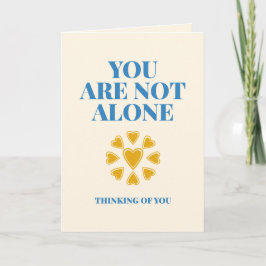 Tarjeta No estás solo Conexión del corazón