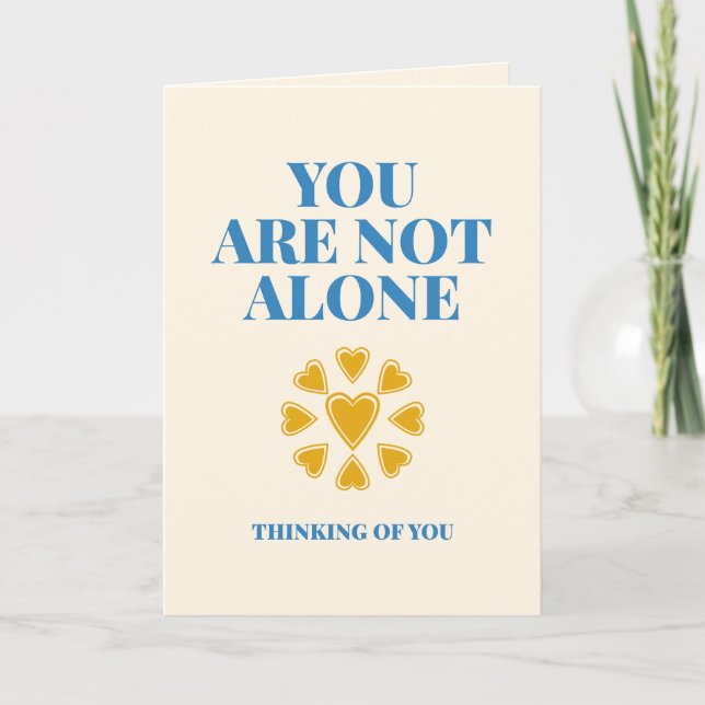 Tarjeta No estás solo Conexión del corazón (Anverso)