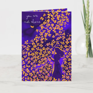 Tarjeta No estás solo - Una carta de fe