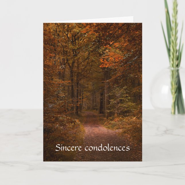 Tarjeta No Estés en Mi Tumba y Llora de Condolencias (Anverso)