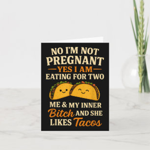 Tarjeta No Estoy Embarazada Sí Estoy Comiendo Para Dos Me 
