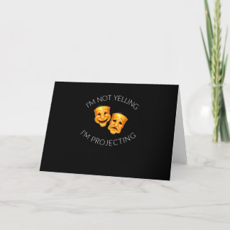 Tarjeta No Estoy Gritando Estoy Proyectando Máscaras de Ac